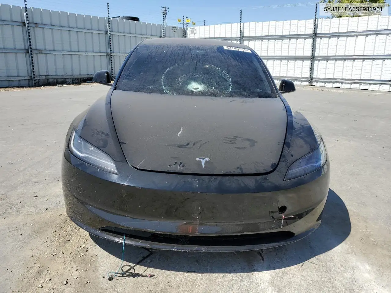 2025 Tesla Model 3 VIN: 5YJ3E1EA6SF981901 Lot: 62789315