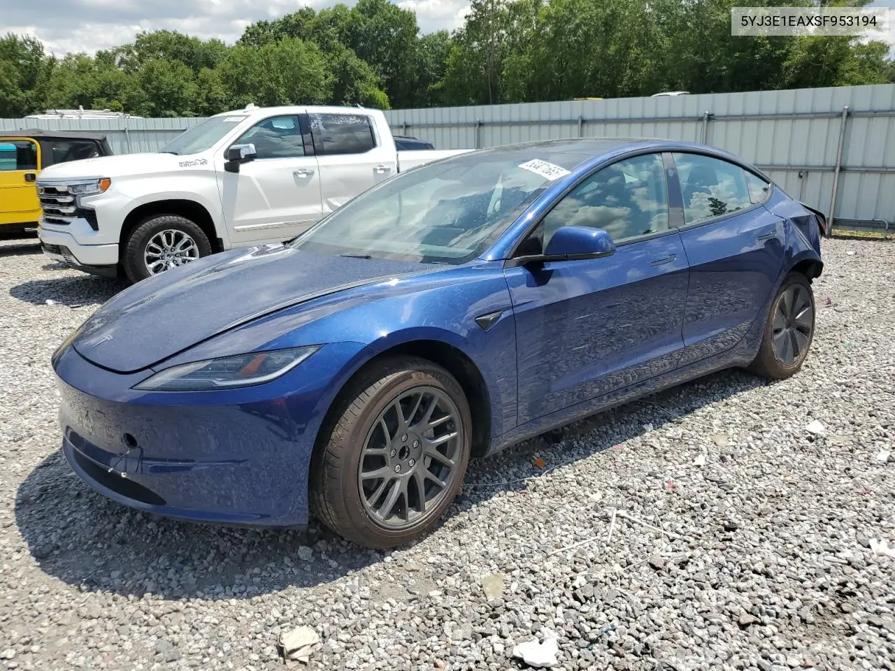 2025 Tesla Model 3 VIN: 5YJ3E1EAXSF953194 Lot: 63301665