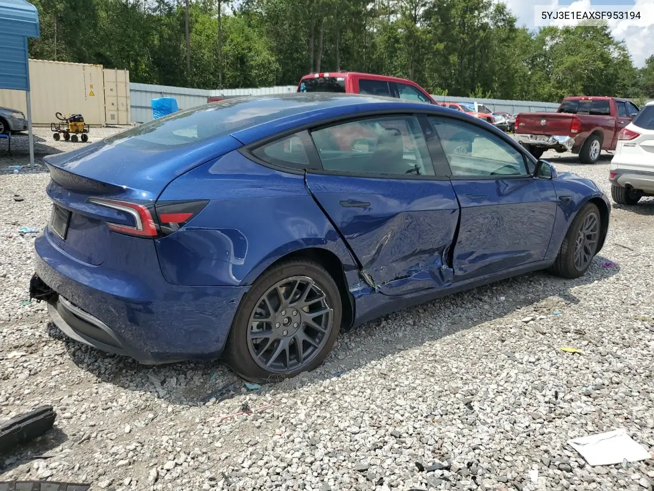 2025 Tesla Model 3 VIN: 5YJ3E1EAXSF953194 Lot: 63301665