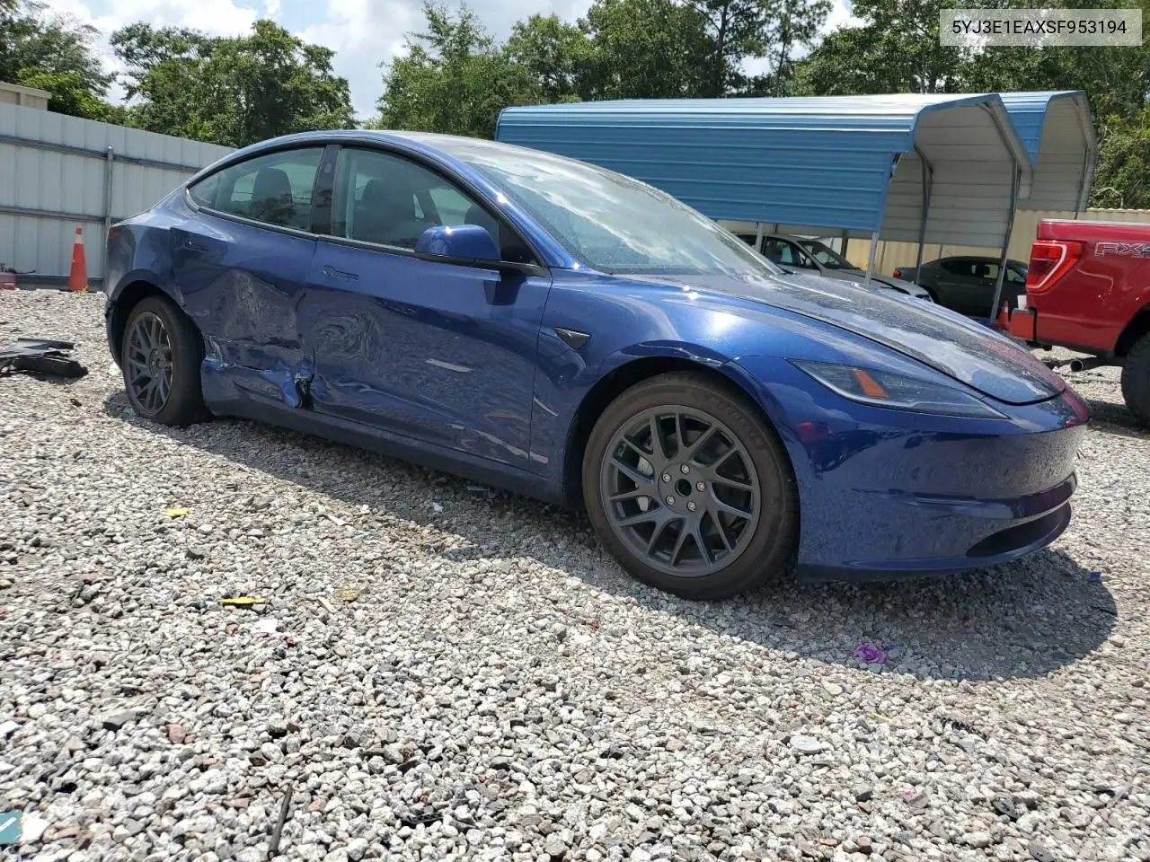 2025 Tesla Model 3 VIN: 5YJ3E1EAXSF953194 Lot: 63301665