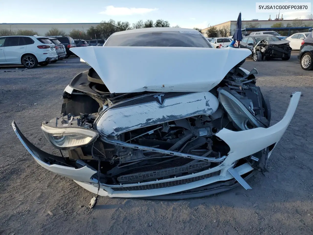 2013 Tesla Model S VIN: 5YJSA1CG0DFP03870 Lot: 50821625