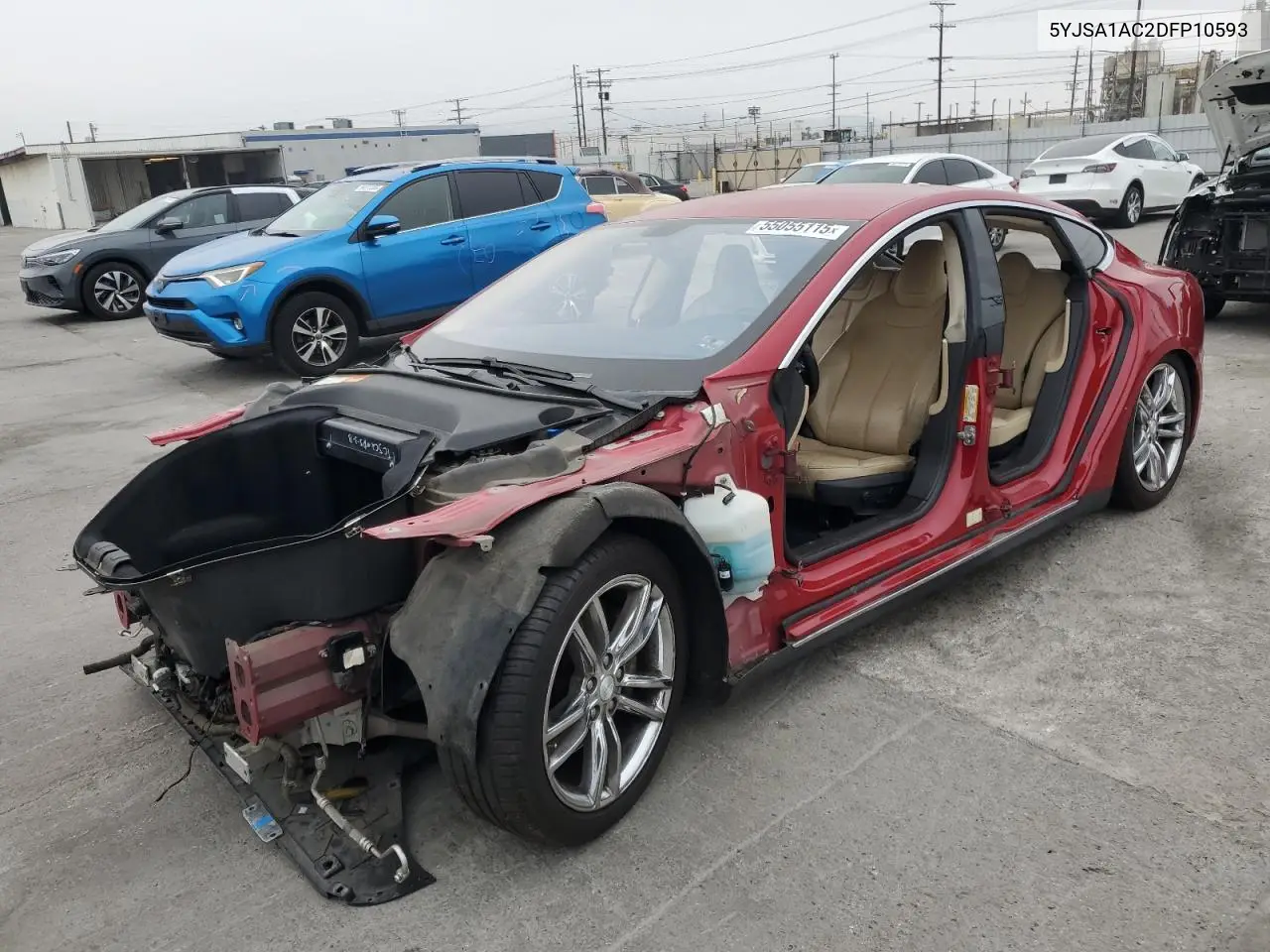 2013 Tesla Model S VIN: 5YJSA1AC2DFP10593 Lot: 55055115