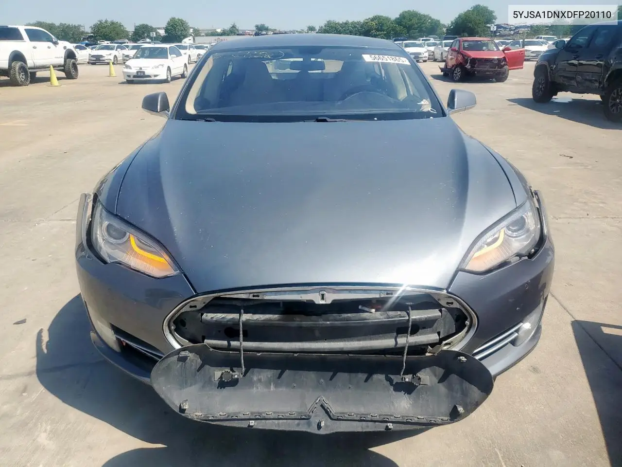2013 Tesla Model S VIN: 5YJSA1DNXDFP20110 Lot: 56651865