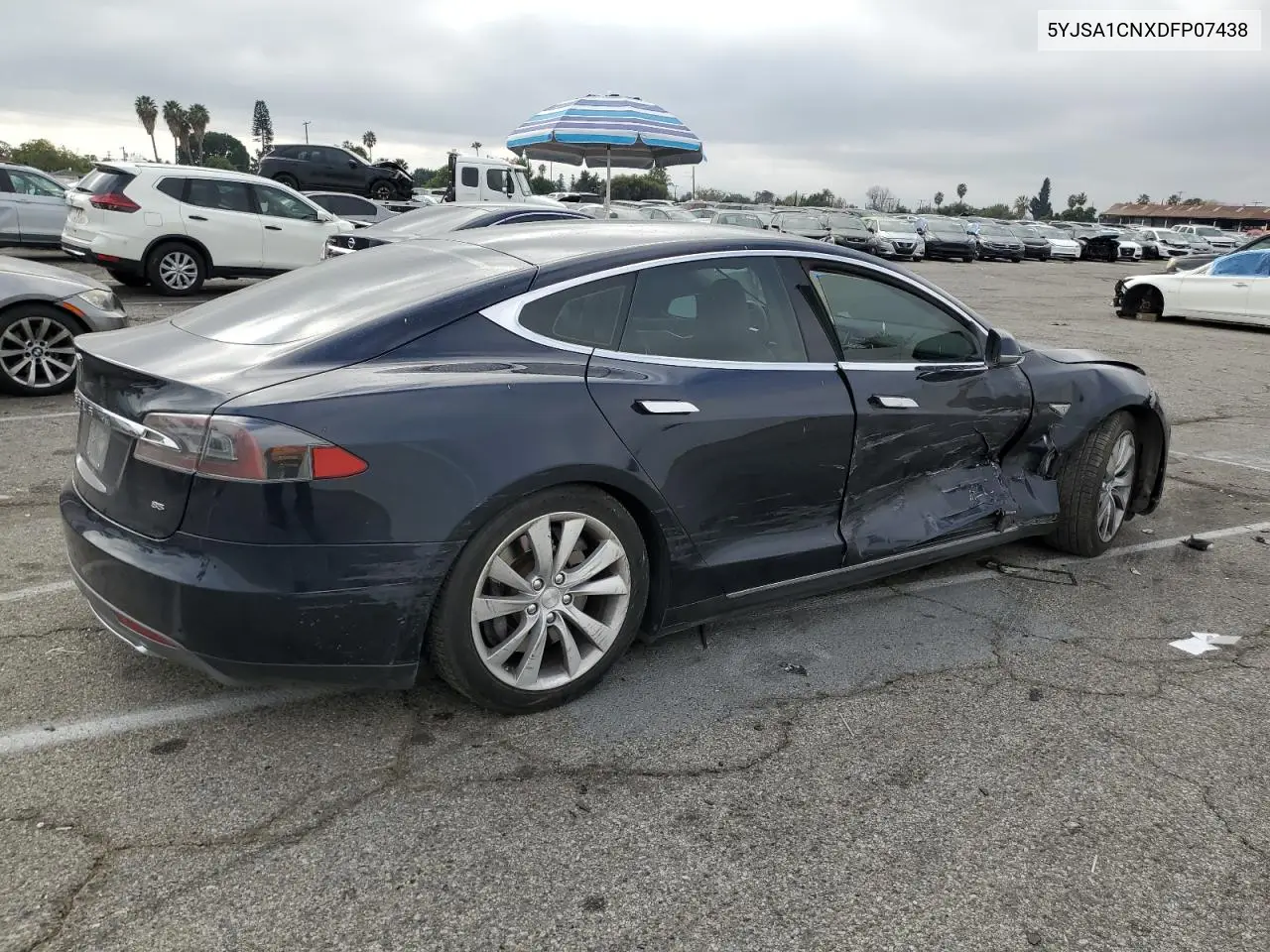2013 Tesla Model S VIN: 5YJSA1CNXDFP07438 Lot: 85766364