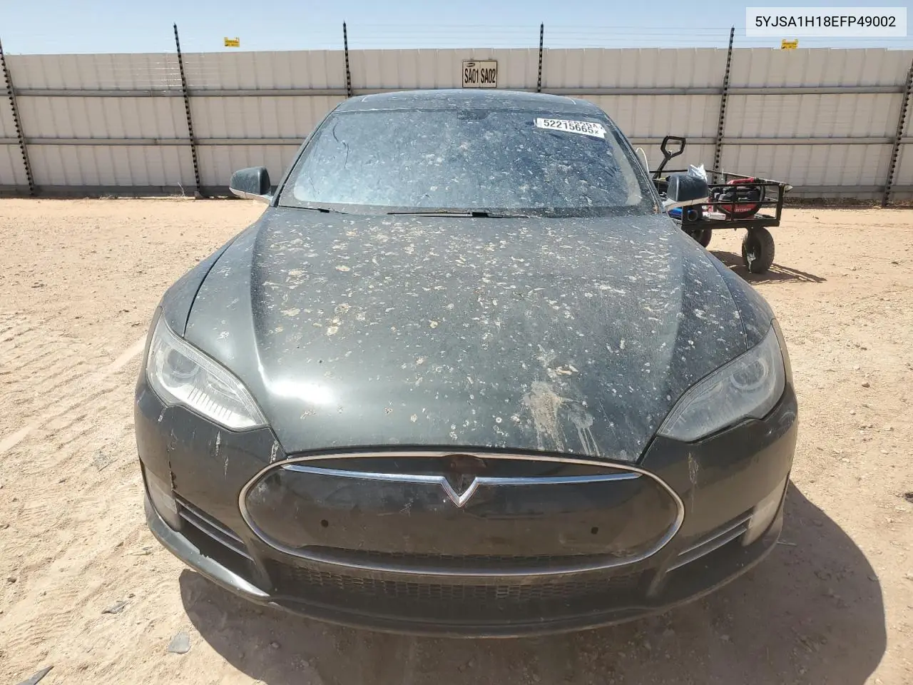 2014 Tesla Model S VIN: 5YJSA1H18EFP49002 Lot: 52215665