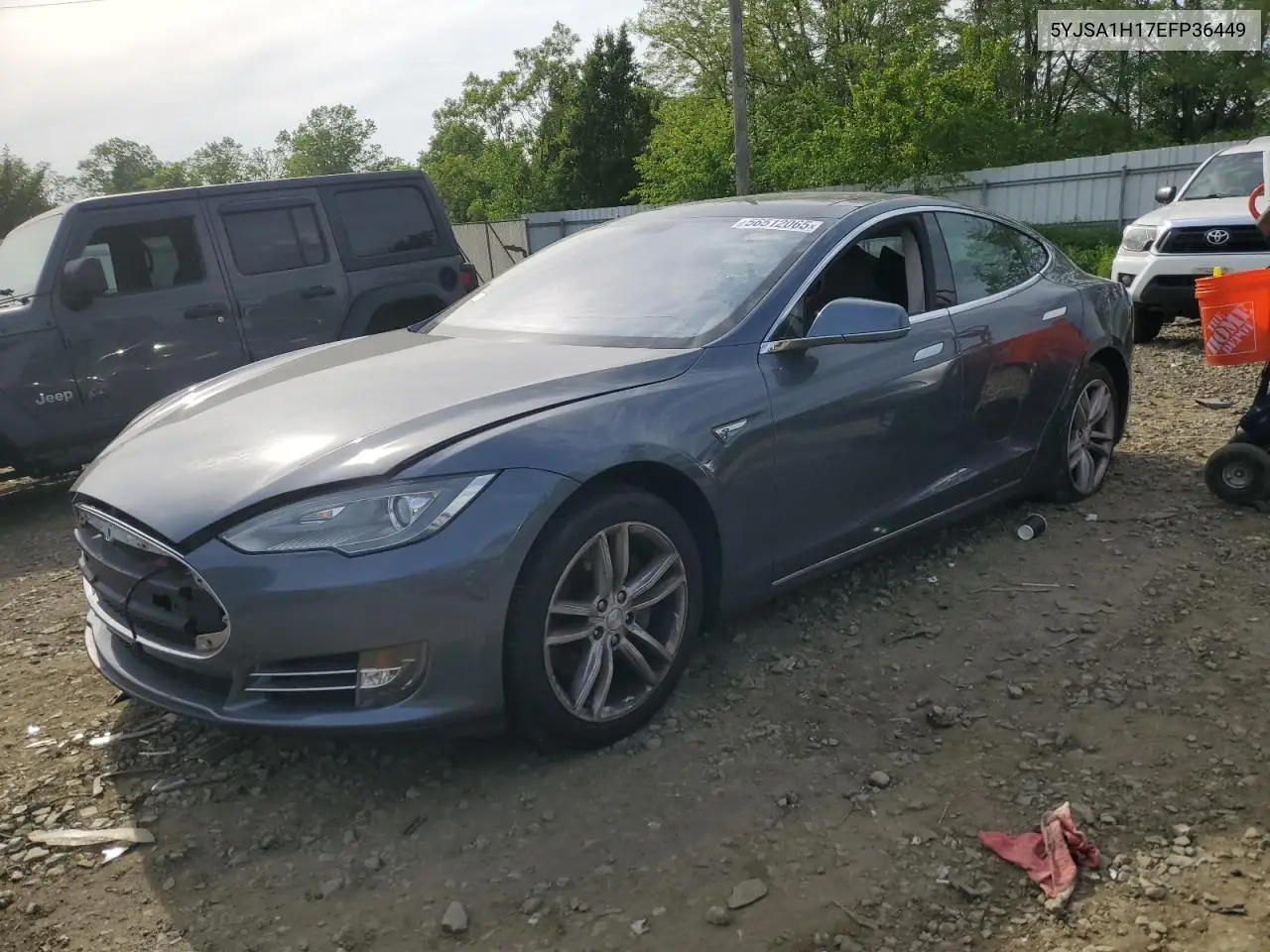 2014 Tesla Model S VIN: 5YJSA1H17EFP36449 Lot: 56512065