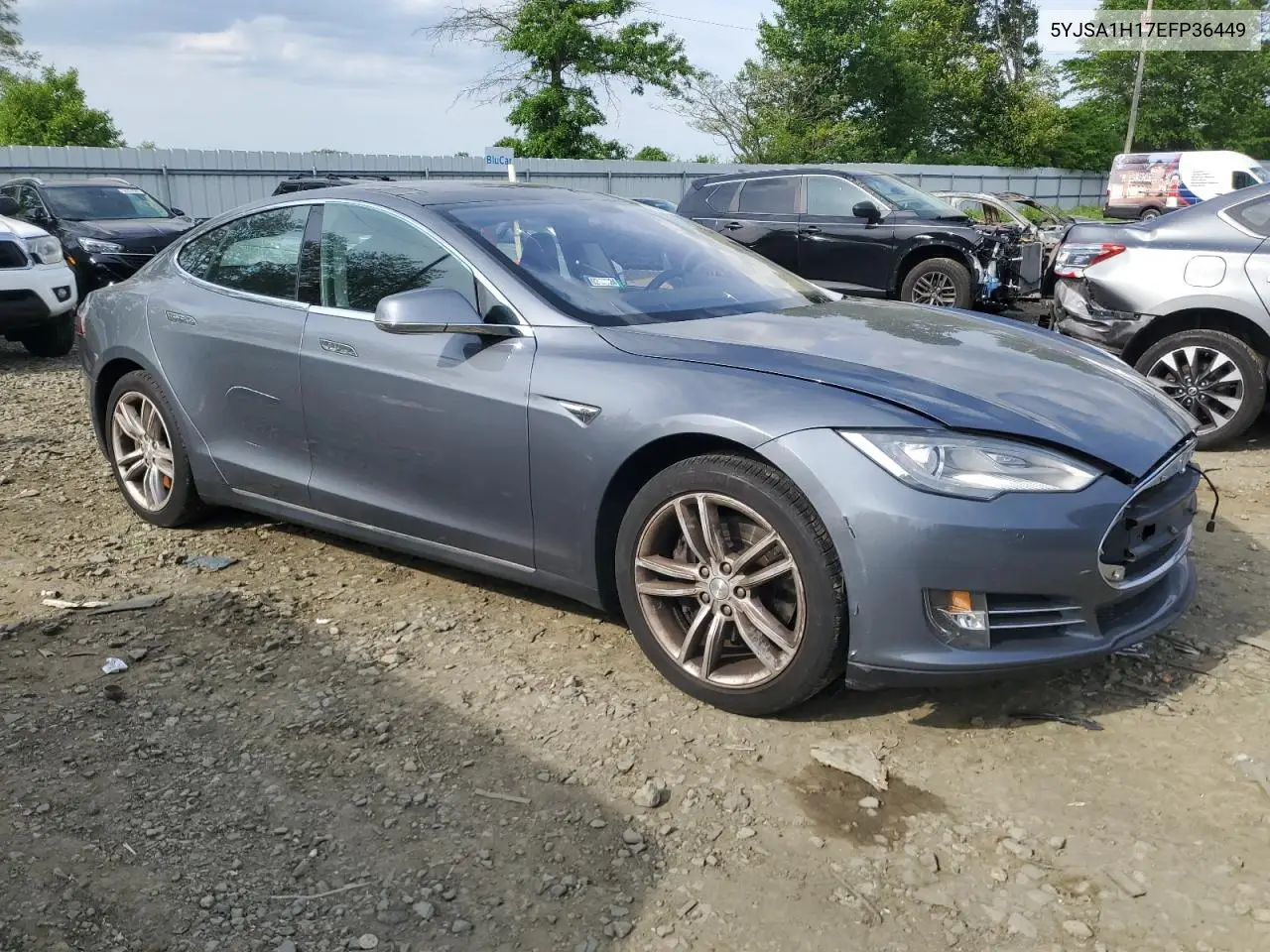 2014 Tesla Model S VIN: 5YJSA1H17EFP36449 Lot: 56512065