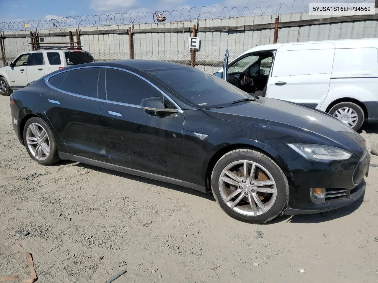 2014 Tesla Model S VIN: 5YJSA1S16EFP34569 Lot: 56563375