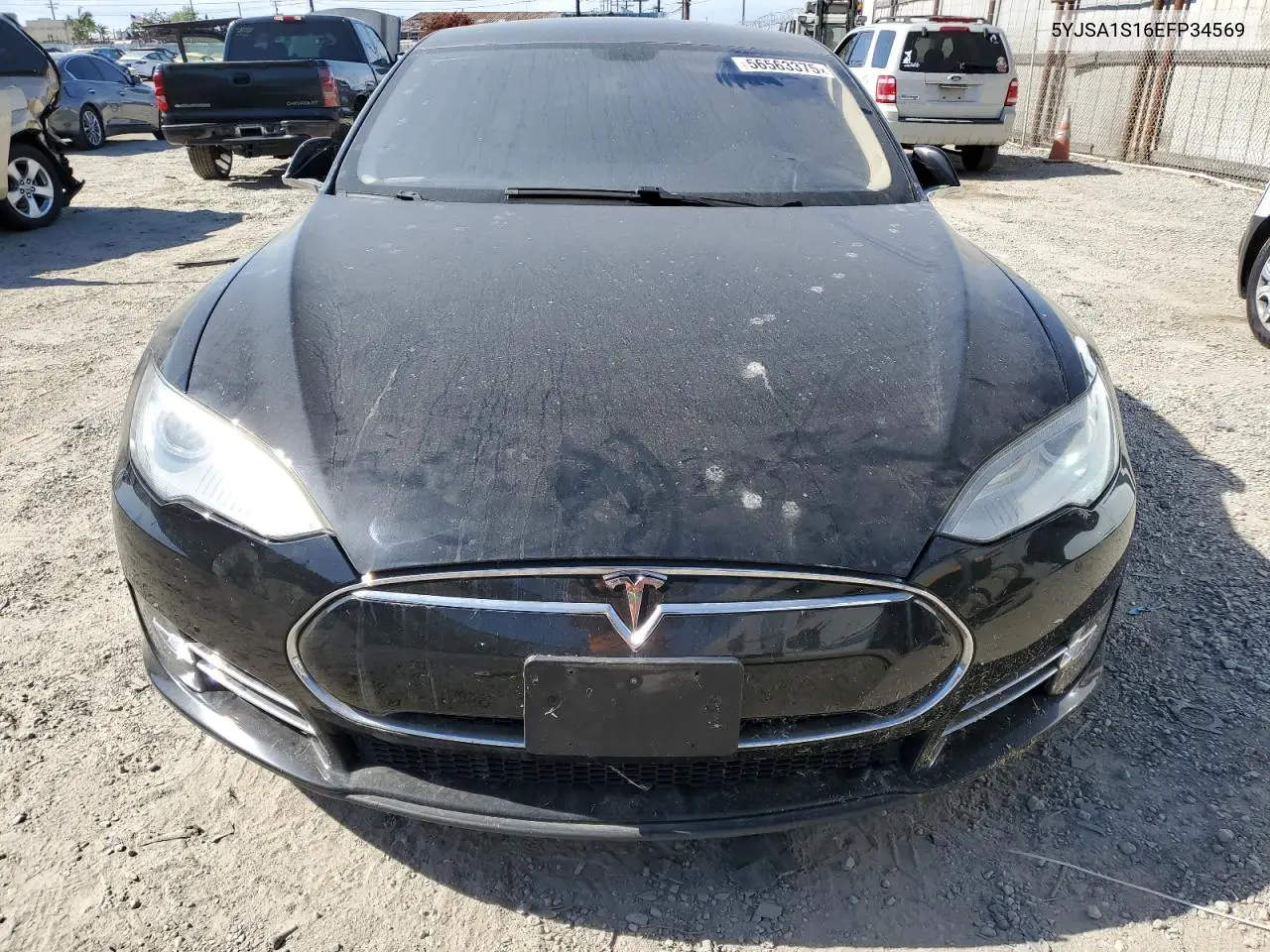 2014 Tesla Model S VIN: 5YJSA1S16EFP34569 Lot: 56563375