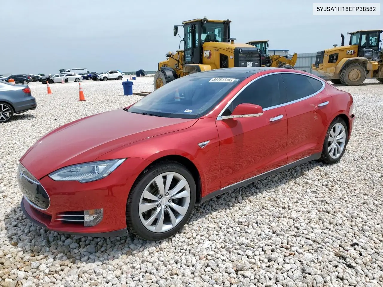 2014 Tesla Model S VIN: 5YJSA1H18EFP38582 Lot: 56581735
