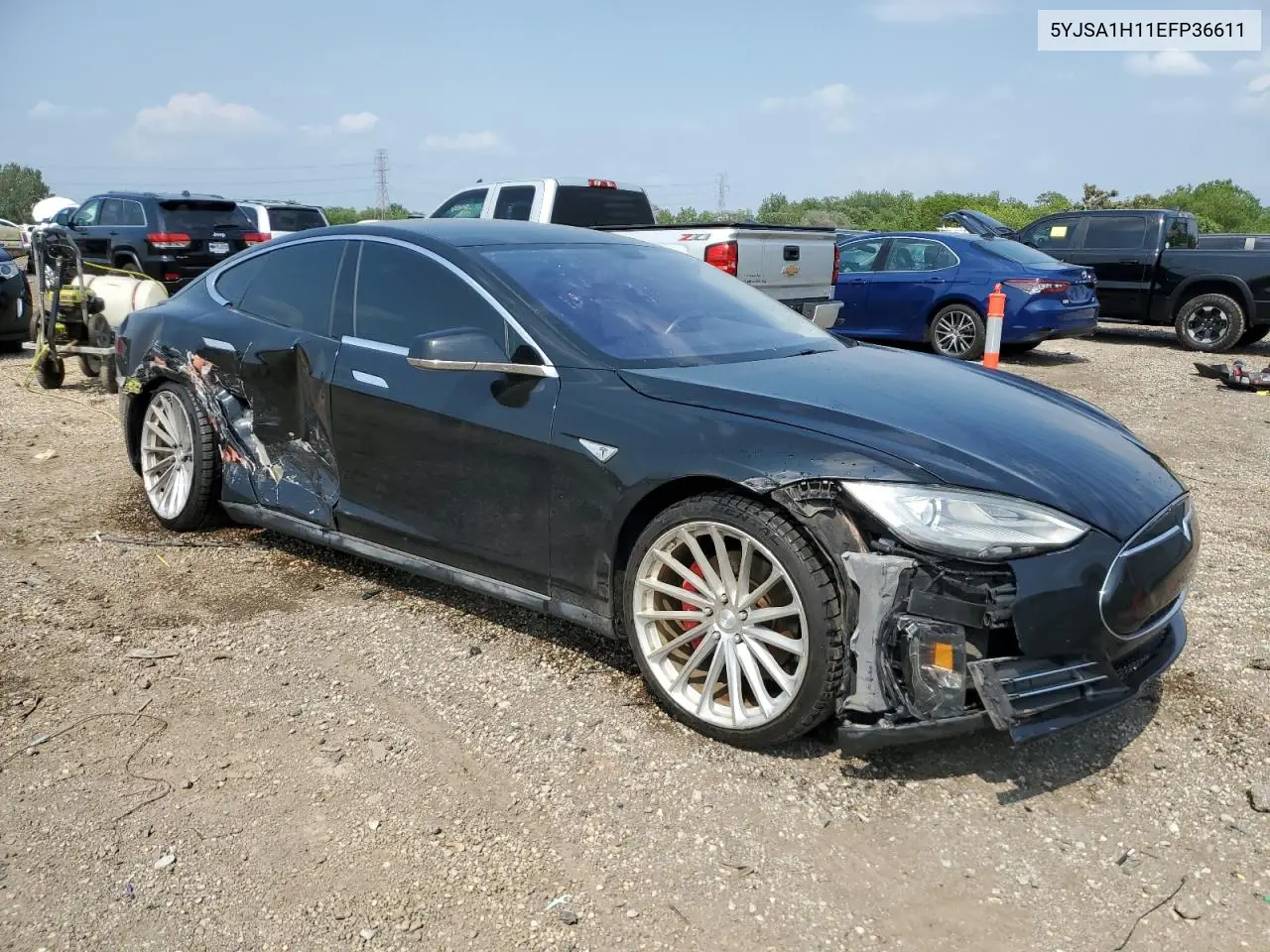 2014 Tesla Model S VIN: 5YJSA1H11EFP36611 Lot: 59544085