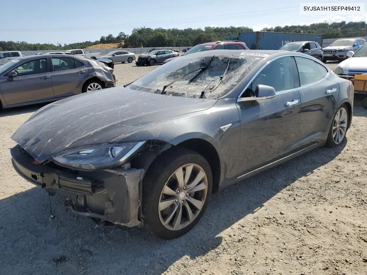 2014 Tesla Model S VIN: 5YJSA1H15EFP49412 Lot: 60476835