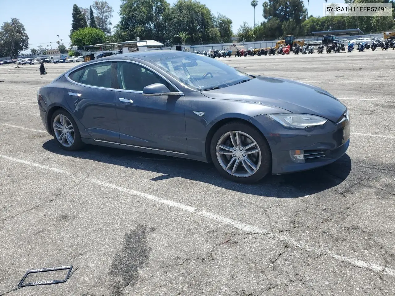 2014 Tesla Model S VIN: 5YJSA1H11EFP57491 Lot: 61332585