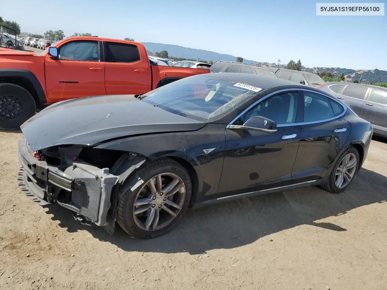 2014 Tesla Model S VIN: 5YJSA1S19EFP56100 Lot: 62331725