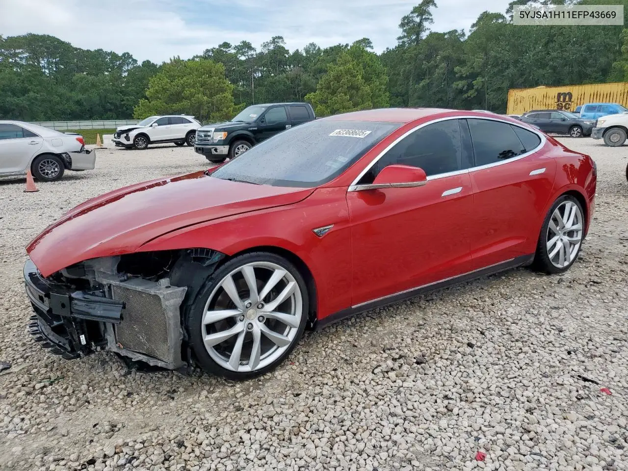 2014 Tesla Model S VIN: 5YJSA1H11EFP43669 Lot: 62368605