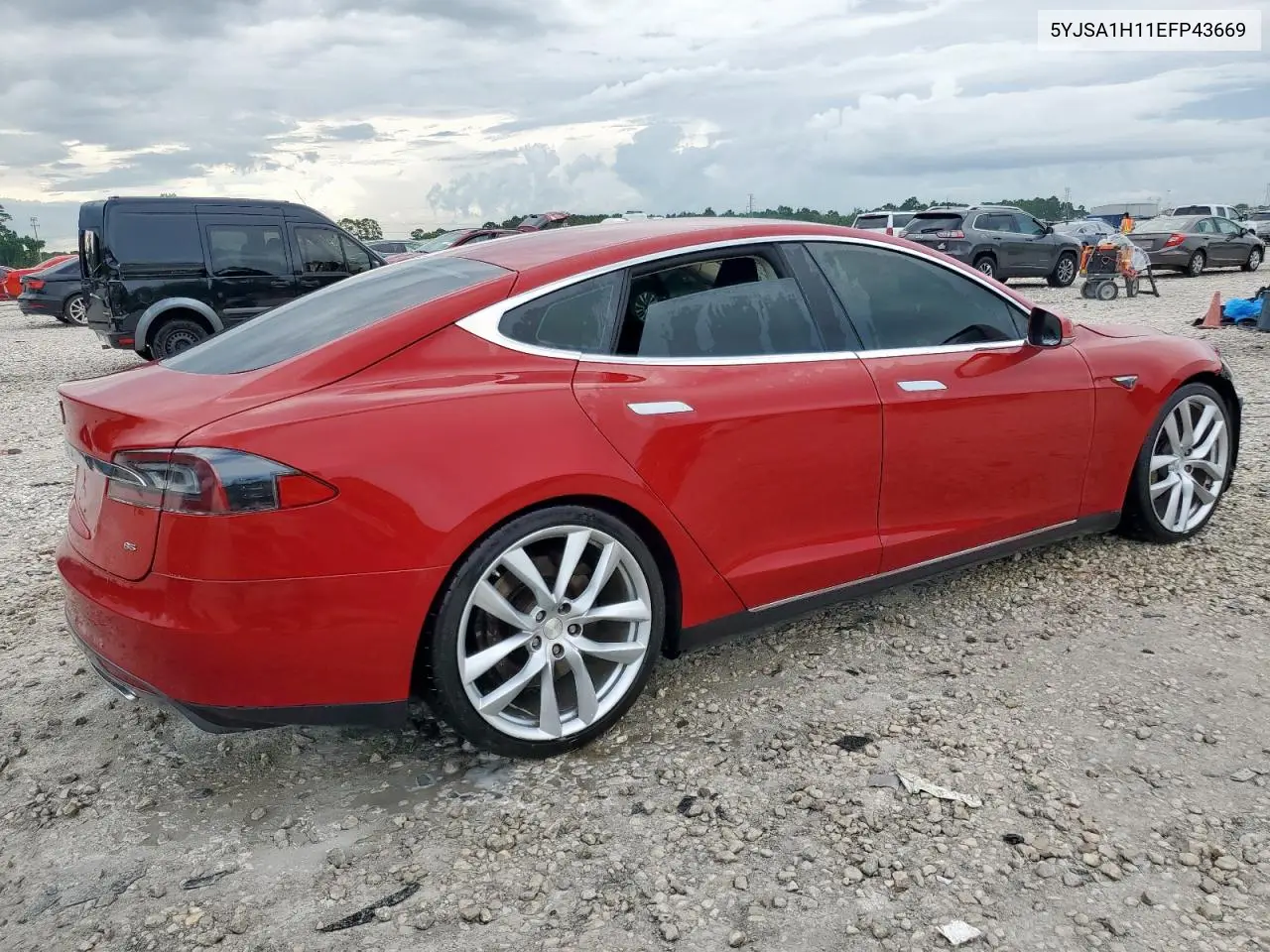 2014 Tesla Model S VIN: 5YJSA1H11EFP43669 Lot: 62368605