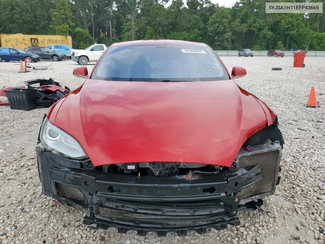 2014 Tesla Model S VIN: 5YJSA1H11EFP43669 Lot: 62368605