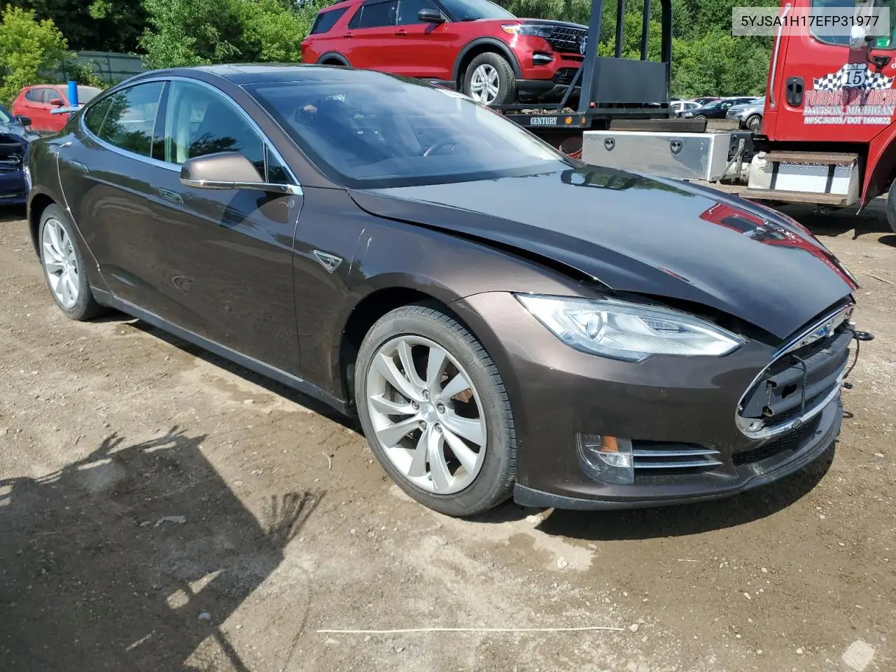 2014 Tesla Model S VIN: 5YJSA1H17EFP31977 Lot: 62521525