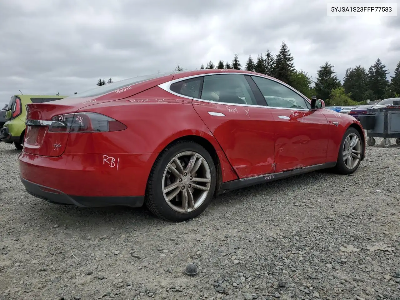 2015 Tesla Model S 70D VIN: 5YJSA1S23FFP77583 Lot: 56042205