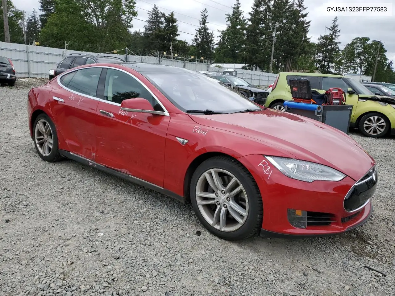 2015 Tesla Model S 70D VIN: 5YJSA1S23FFP77583 Lot: 56042205