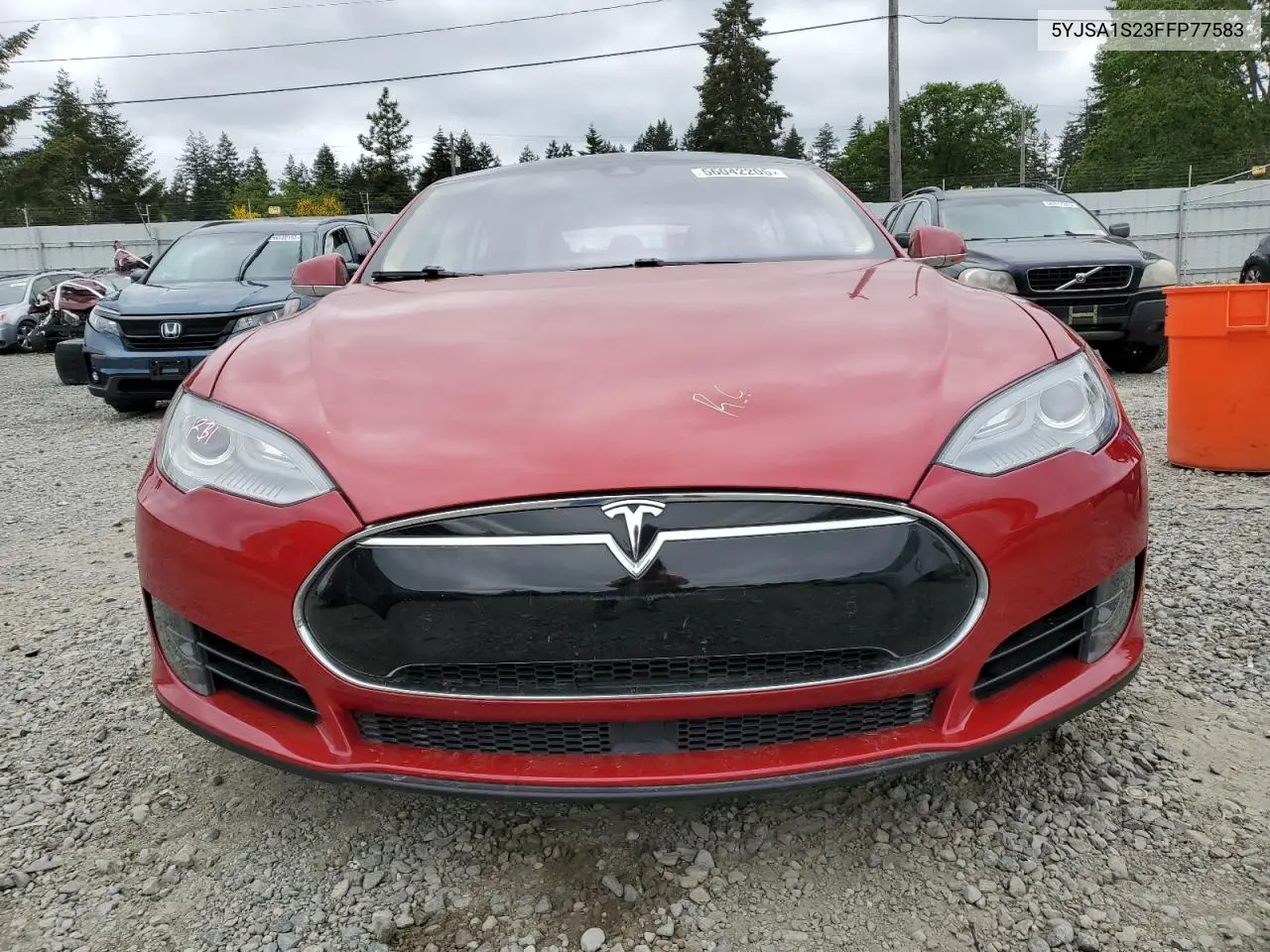 2015 Tesla Model S 70D VIN: 5YJSA1S23FFP77583 Lot: 56042205