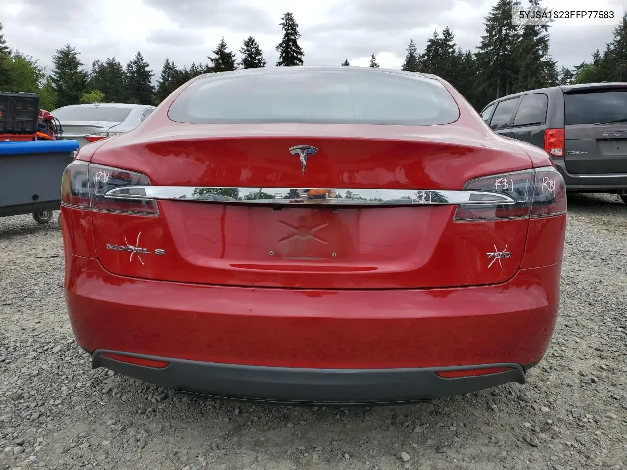2015 Tesla Model S 70D VIN: 5YJSA1S23FFP77583 Lot: 56042205