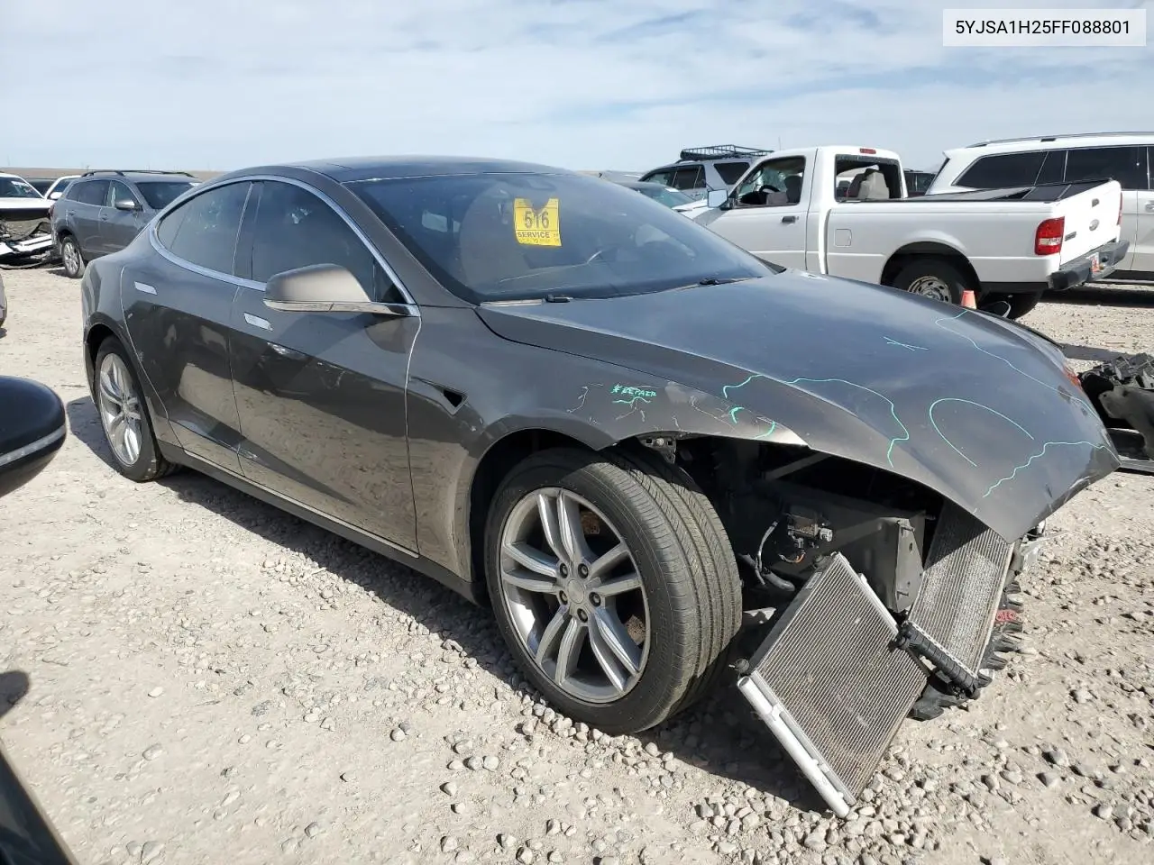 2015 Tesla Model S 85D VIN: 5YJSA1H25FF088801 Lot: 56230395