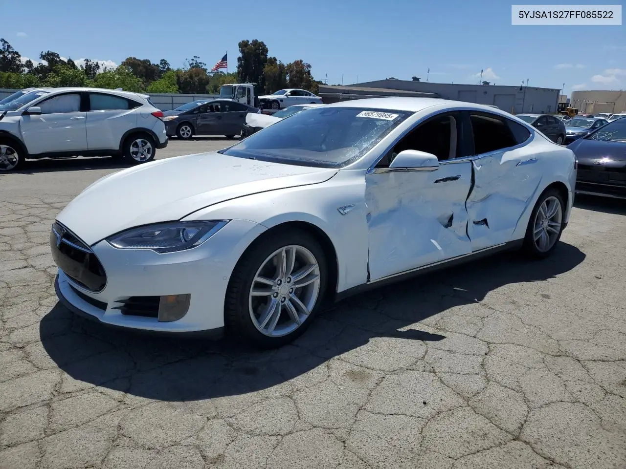 2015 Tesla Model S 70D VIN: 5YJSA1S27FF085522 Lot: 56579985