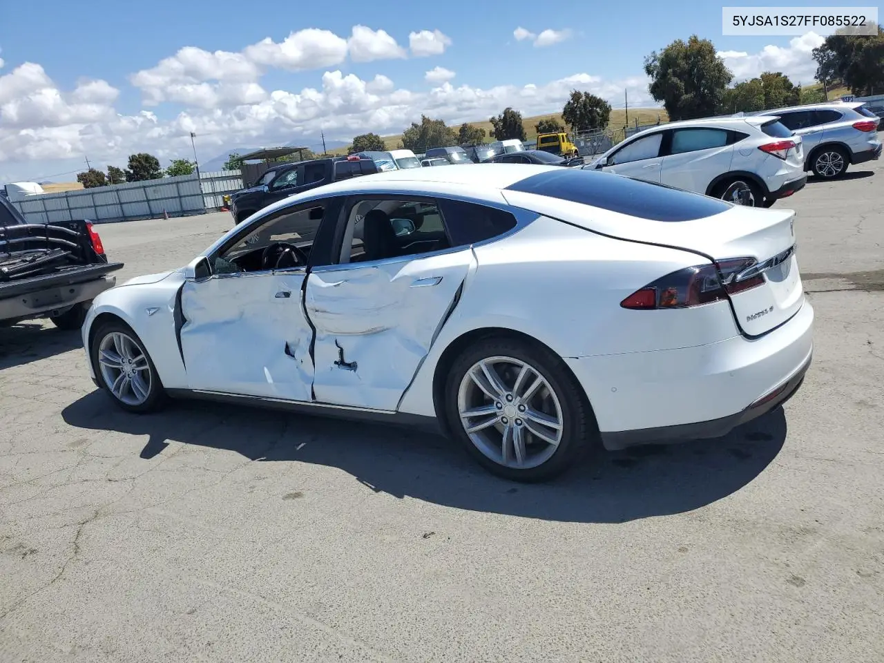 2015 Tesla Model S 70D VIN: 5YJSA1S27FF085522 Lot: 56579985