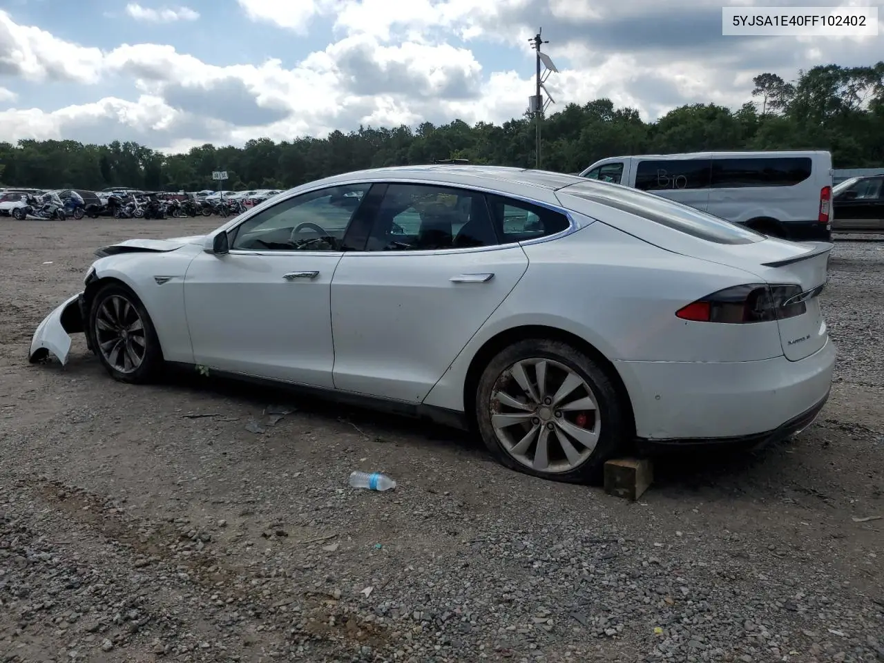 2015 Tesla Model S VIN: 5YJSA1E40FF102402 Lot: 56824255