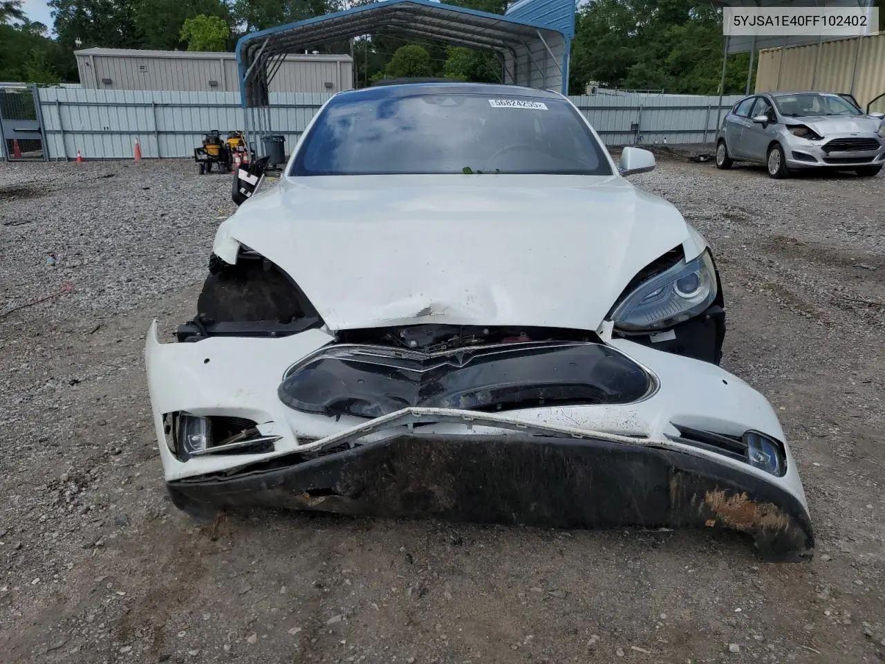 2015 Tesla Model S VIN: 5YJSA1E40FF102402 Lot: 56824255