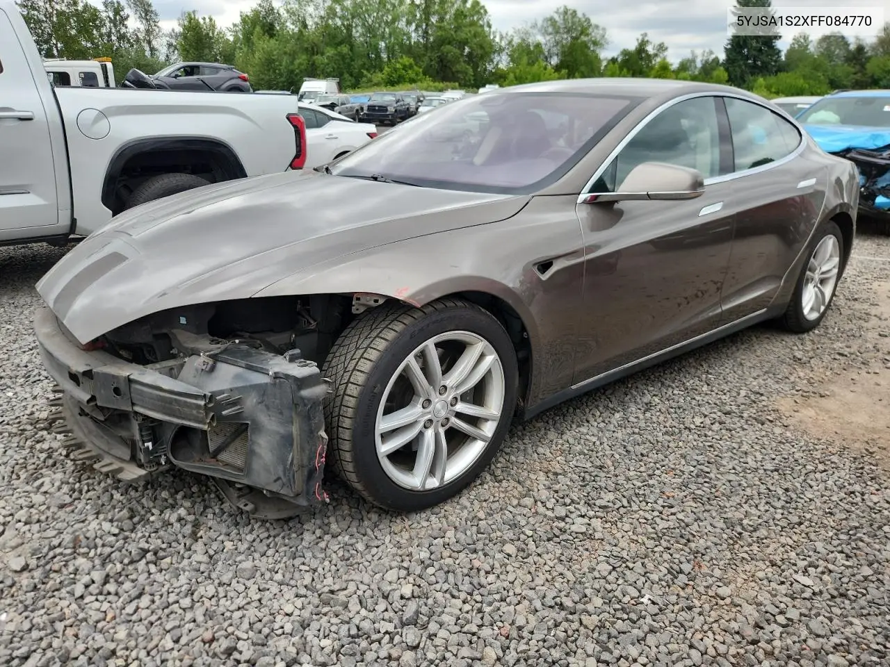 2015 Tesla Model S 70D VIN: 5YJSA1S2XFF084770 Lot: 60932715