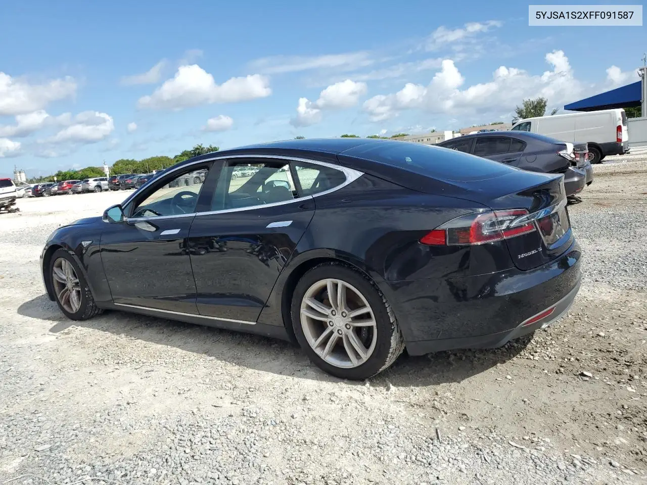 2015 Tesla Model S 70D VIN: 5YJSA1S2XFF091587 Lot: 61937445