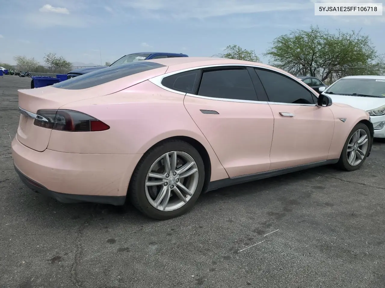 2015 Tesla Model S VIN: 5YJSA1E25FF106718 Lot: 62197505