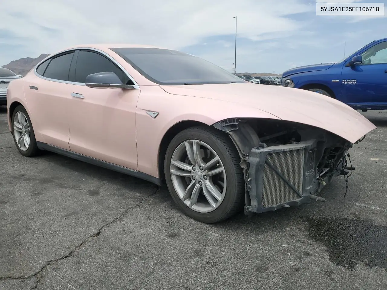 2015 Tesla Model S VIN: 5YJSA1E25FF106718 Lot: 62197505