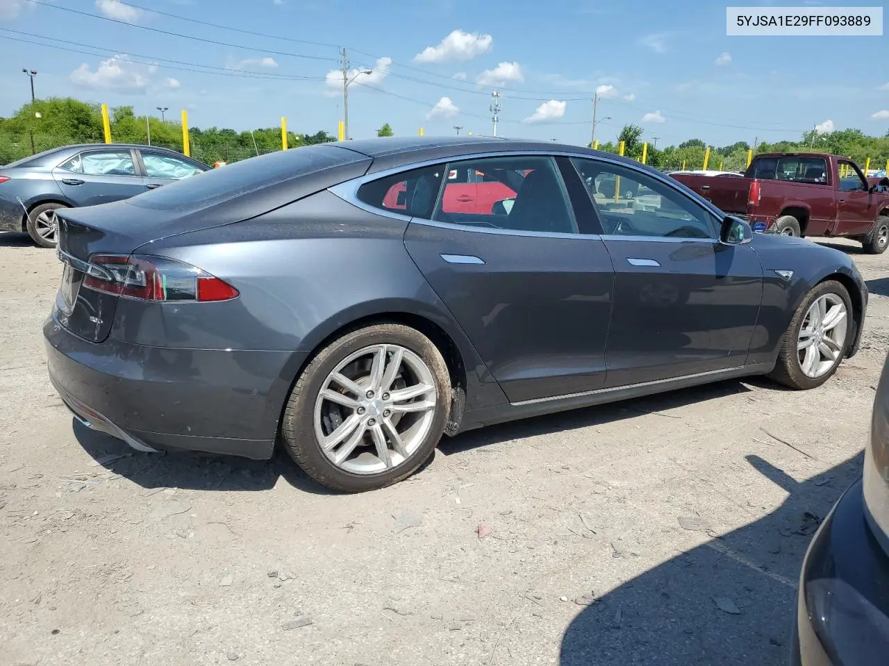 2015 Tesla Model S VIN: 5YJSA1E29FF093889 Lot: 62298895