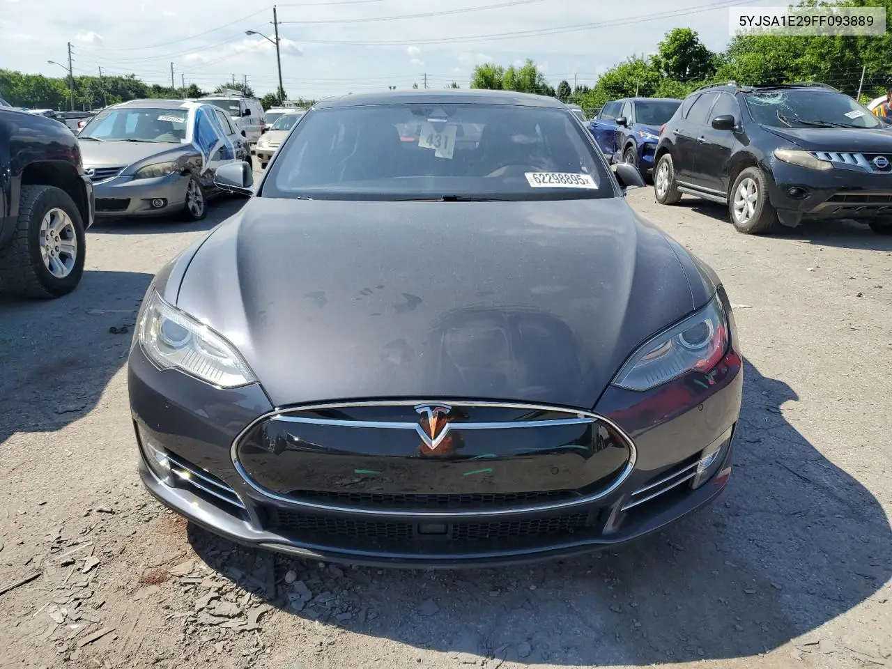 2015 Tesla Model S VIN: 5YJSA1E29FF093889 Lot: 62298895