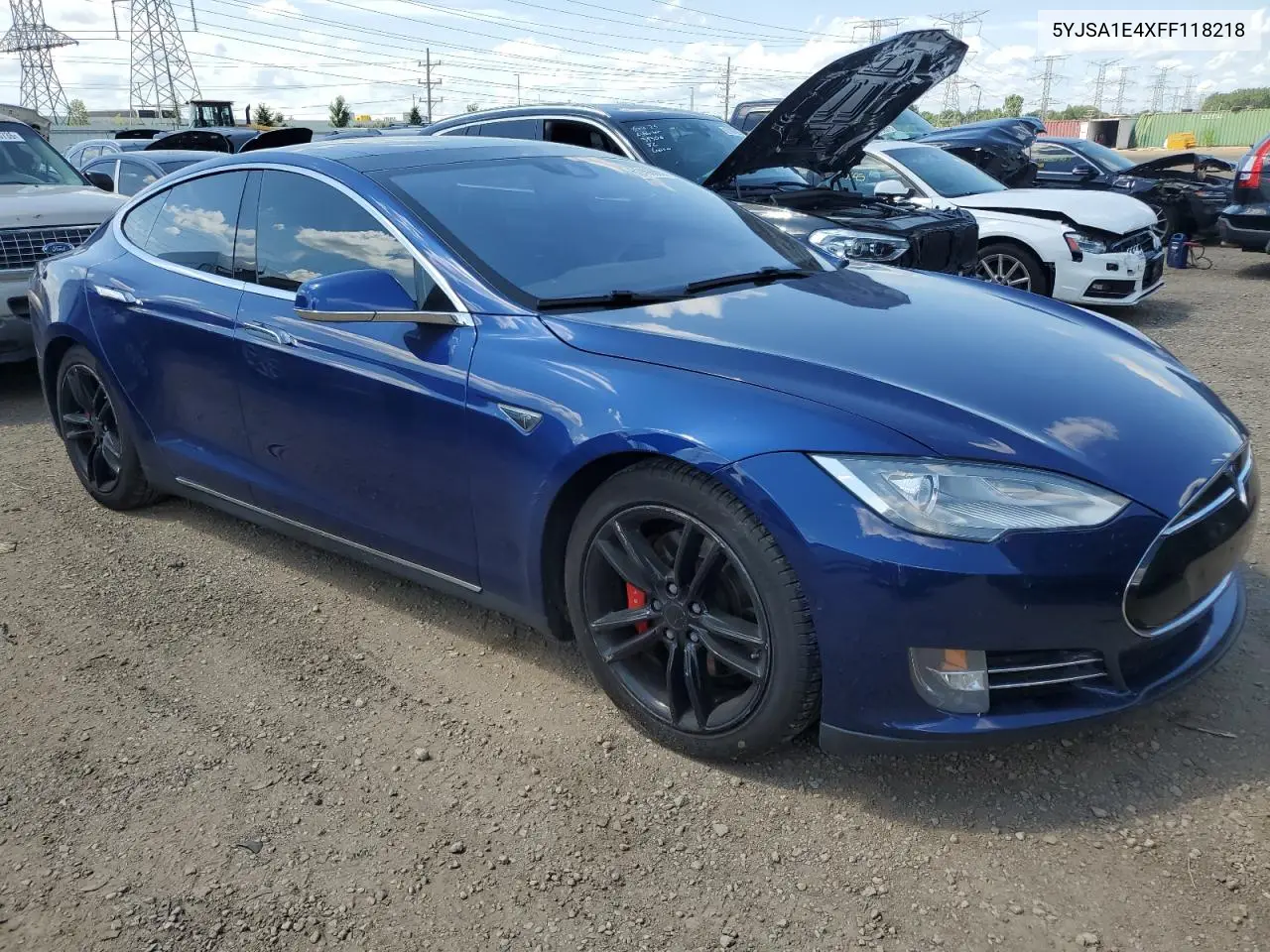 2015 Tesla Model S VIN: 5YJSA1E4XFF118218 Lot: 62468865