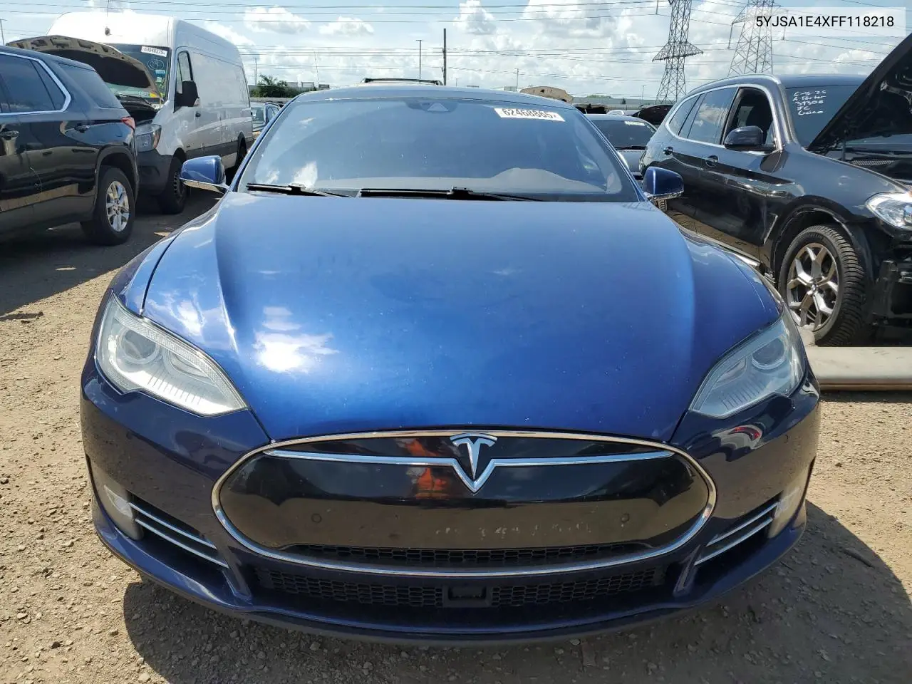2015 Tesla Model S VIN: 5YJSA1E4XFF118218 Lot: 62468865