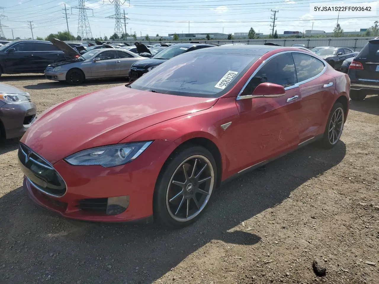 2015 Tesla Model S 70D VIN: 5YJSA1S22FF093642 Lot: 62741835