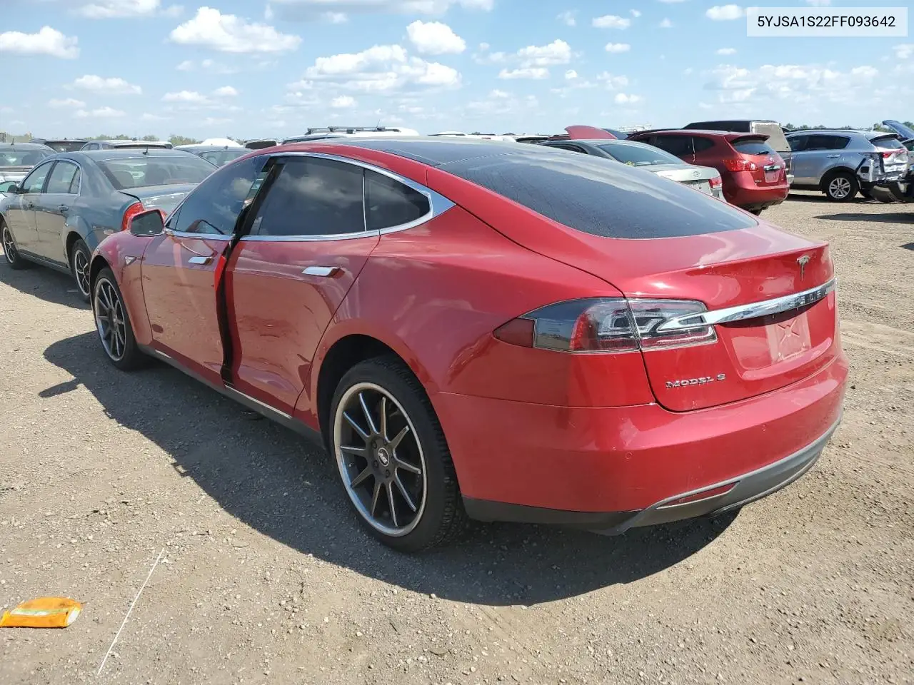2015 Tesla Model S 70D VIN: 5YJSA1S22FF093642 Lot: 62741835