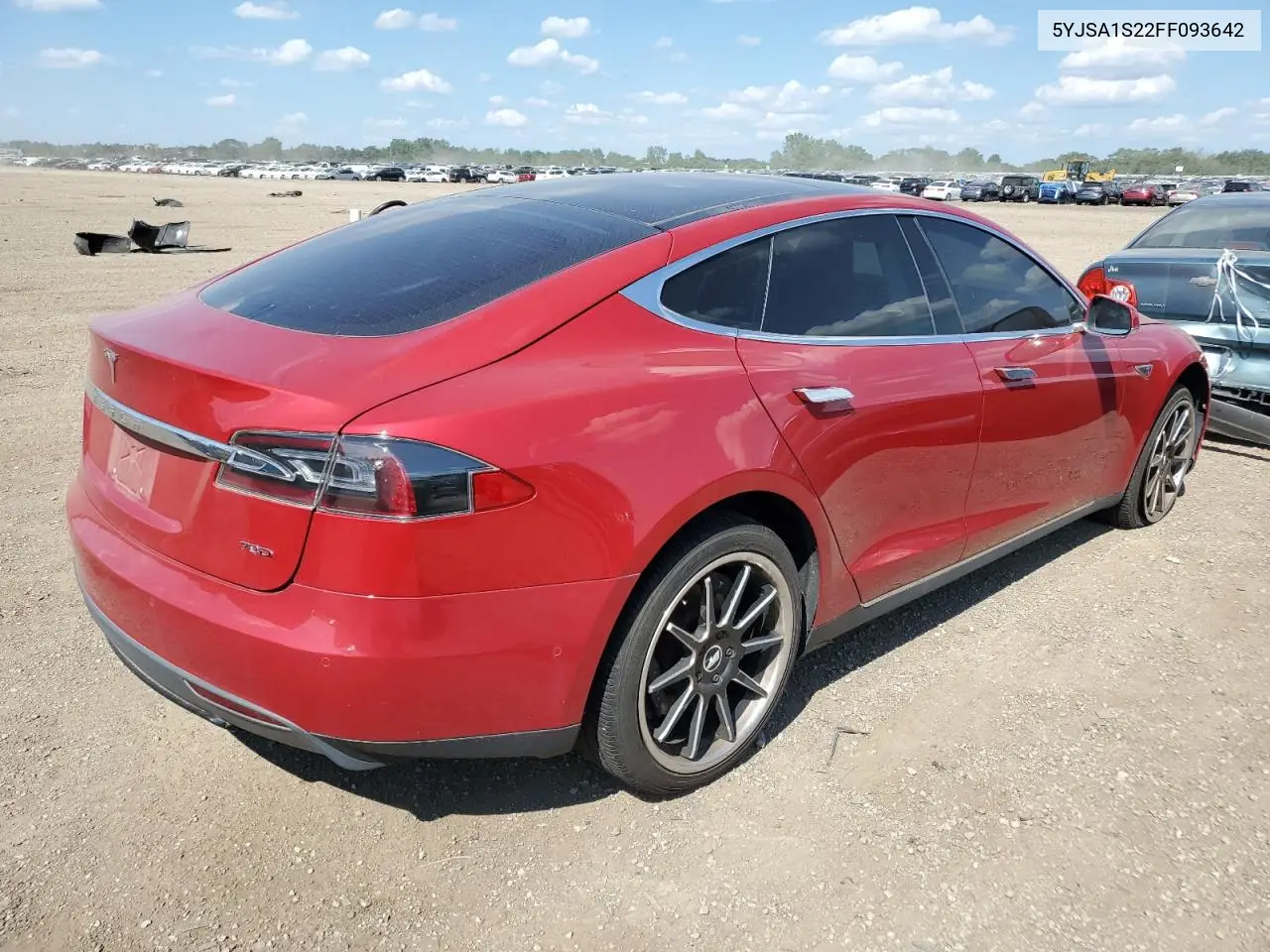 2015 Tesla Model S 70D VIN: 5YJSA1S22FF093642 Lot: 62741835