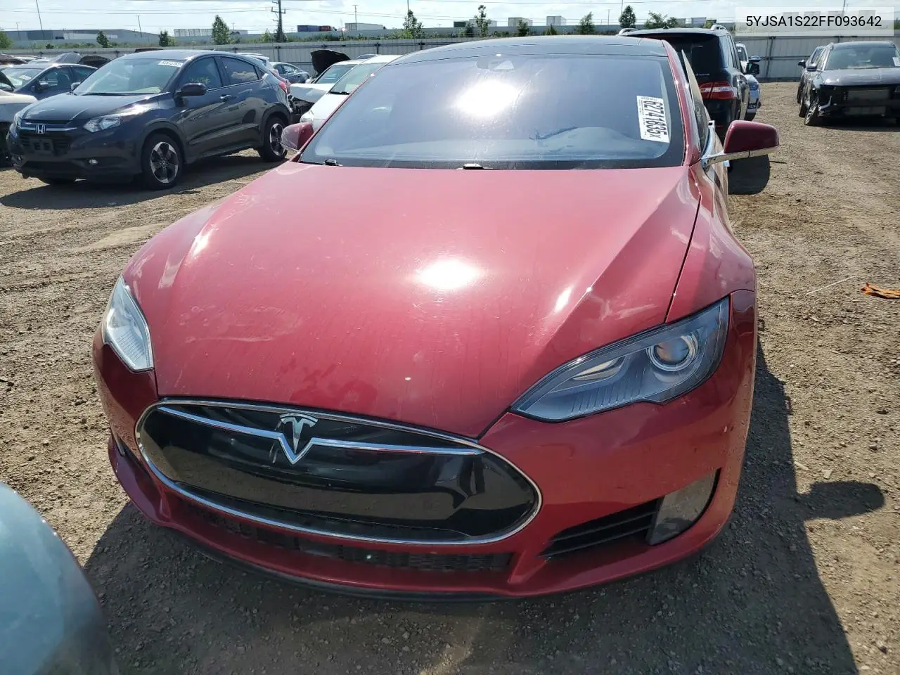 2015 Tesla Model S 70D VIN: 5YJSA1S22FF093642 Lot: 62741835