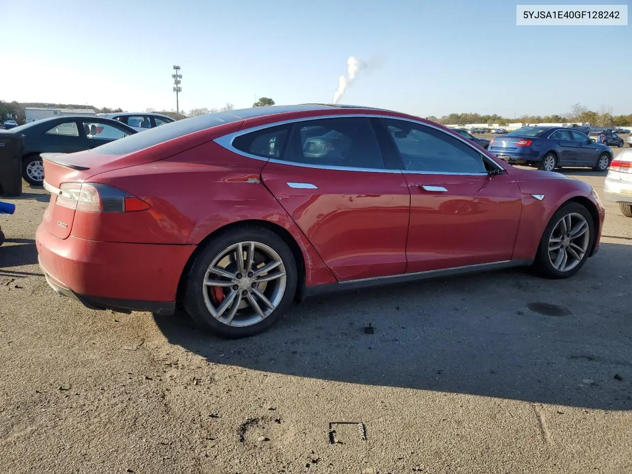 2016 Tesla Model S VIN: 5YJSA1E40GF128242 Lot: 46298325