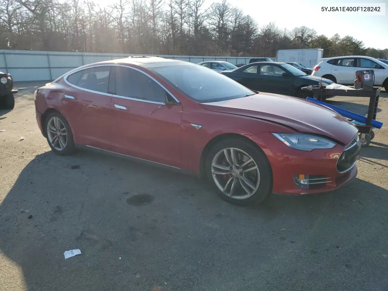 2016 Tesla Model S VIN: 5YJSA1E40GF128242 Lot: 46298325