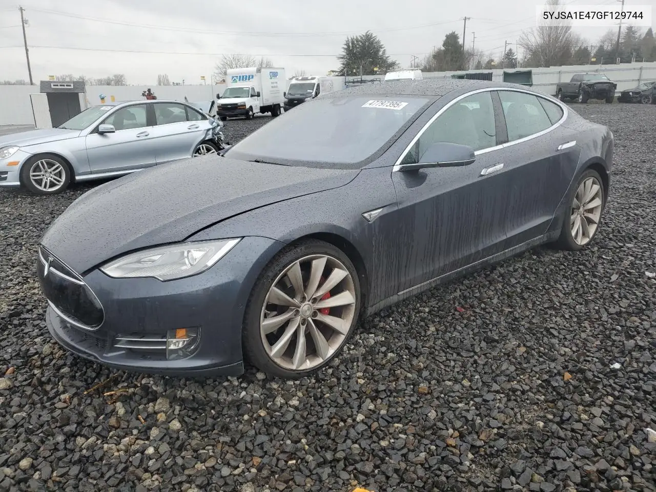 2016 Tesla Model S VIN: 5YJSA1E47GF129744 Lot: 47797395