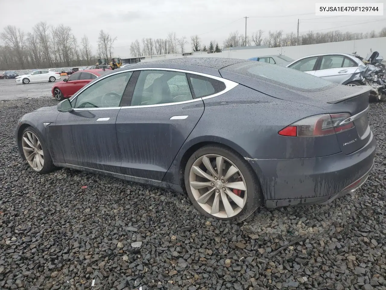2016 Tesla Model S VIN: 5YJSA1E47GF129744 Lot: 47797395