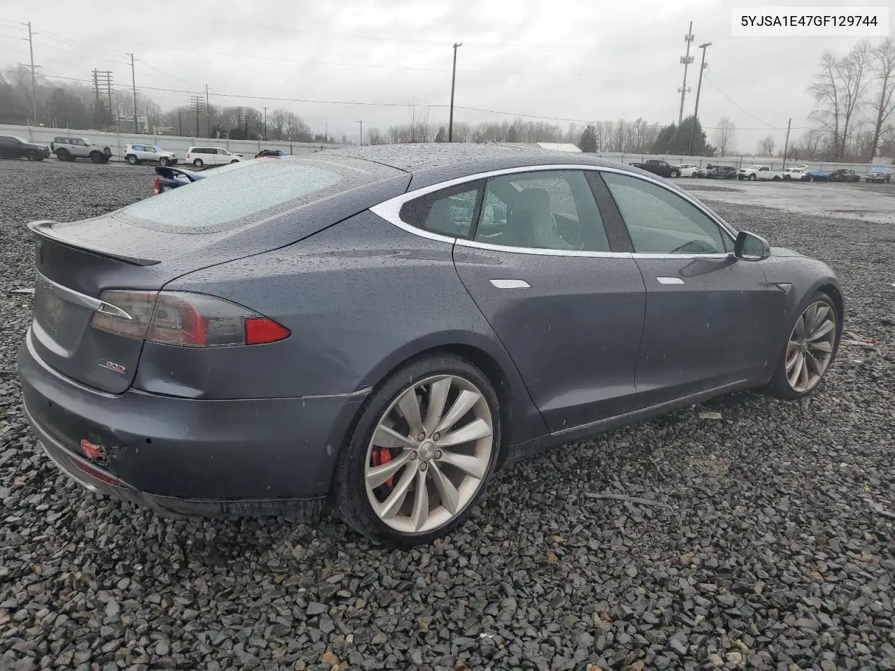 2016 Tesla Model S VIN: 5YJSA1E47GF129744 Lot: 47797395