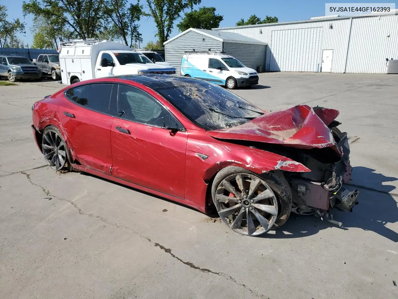 2016 Tesla Model S VIN: 5YJSA1E44GF162393 Lot: 51708825