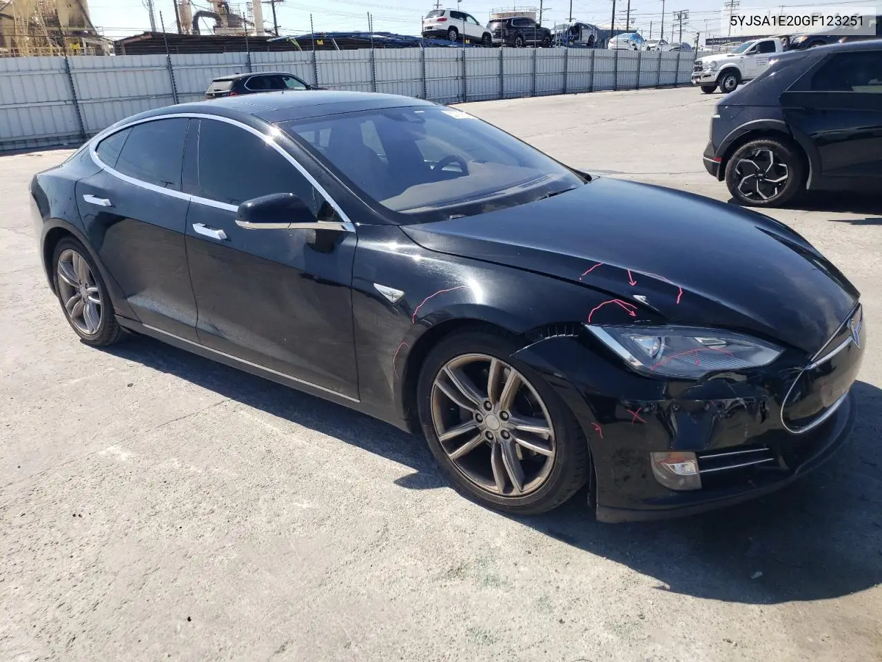 2016 Tesla Model S VIN: 5YJSA1E20GF123251 Lot: 52791625